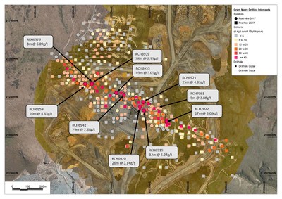 Figure 4 – Plan view of Coronation North infill drilling (CNW Group/OceanaGold Corporation)