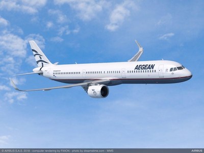 Aegean Airlines selected the Pratt & Whitney GTFâ„¢ engine to power up to 62 Airbus A320neo family aircraft: 30 firm, 12 option, and up to 20 leased aircraft. Image courtesy of Airbus