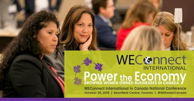 WEConnect International tient la confrence annuelle  Power the Economy  en appui  l'entrepreneuriat fminin au Canada, avec BDC comme commanditaire principal (Groupe CNW/WEConnect International)