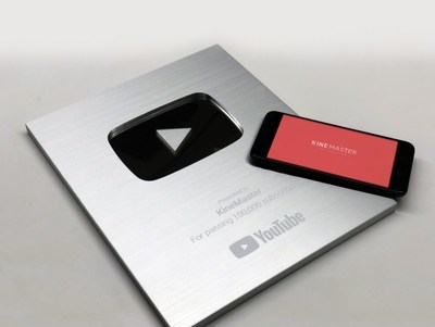 KineMaster Silver Play Button from Youtube