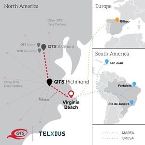 QTS and Telxius Collaborate to Deliver Lowest Latency Connectivity to and from Europe and Latin America via the New High Capacity MAREA - BRUSA Subsea Cable Systems