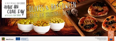 Olives from Spain Introduce their Olives Halloween Mini Pizzas Recipe
