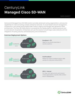 CenturyLink launches Managed Cisco SD-WAN