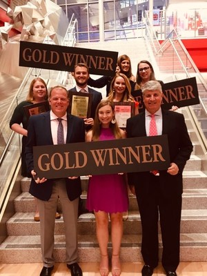 The Mattamy Raleigh team brings home GOLD at the Triangle Parade of Homes Gala. (CNW Group/Mattamy Homes Limited)