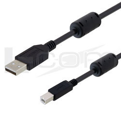 L-com推出配置鐵氧體磁環的低煙無鹵USB 2.0線纜