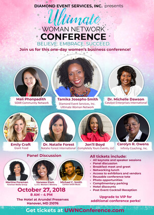 Diamond Event Services, Inc. Hosts New Conference to Help Women Entrepreneurs Believe, Embrace, Succeed, October 27
