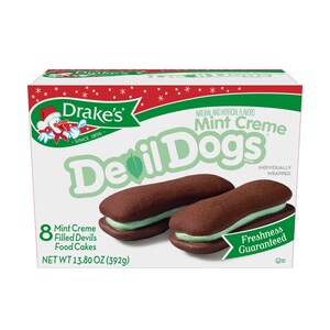 Drake's Introduces Christmas Mint Creme Devil Dogs