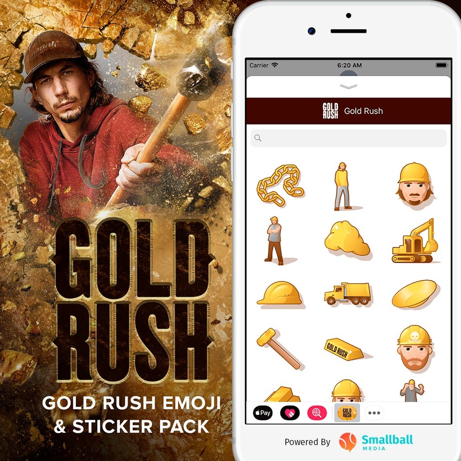 Discovery S 1 Rated Show Gold Rush Gets Customized Emoji Stickers