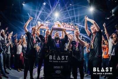 Premier esports team Astralis, the BLAST Pro Series 2018 Istanbul champions