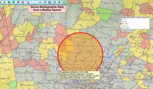 Map Business Online Includes a Comprehensive Library of Census Bureau Demographic Data