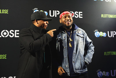 Hip-Hop fan Renard Patrick of Ajax captures his ‘Up Close’ moment with Toronto producer, Boi-1da. Patrick won his way into an exclusive concert presented by LOTTO MAX at the Mod Club in Toronto on Wednesday. (Photo Credit: Riley Taylor) (CNW Group/OLG Winners)