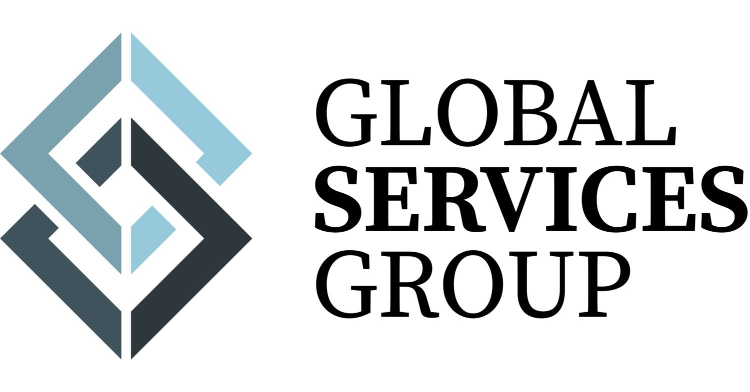 Service group. Global service логотип. 