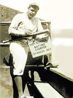美国国宝级棒球运动员贝比鲁斯1924年击出全垒打的球棒将被拍卖
