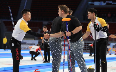 China men’s team gave Norway a handshake after their match