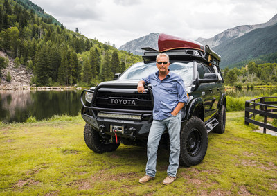 Toyota teamed up with Academy Award-winning actor and director Kevin Costner to build the ultimate outdoor adventure Tundra. Based on a Platinum-trim truck, Costner’s Tundra features fully fabricated steel bumpers front and rear, heavy duty winches, custom auxiliary lighting, 35-inch tires, and a 4.5-inch lift using Fox coilovers. This Tundra has already been tested in the field, accompanying its owner to on-location filming and camping excursions.