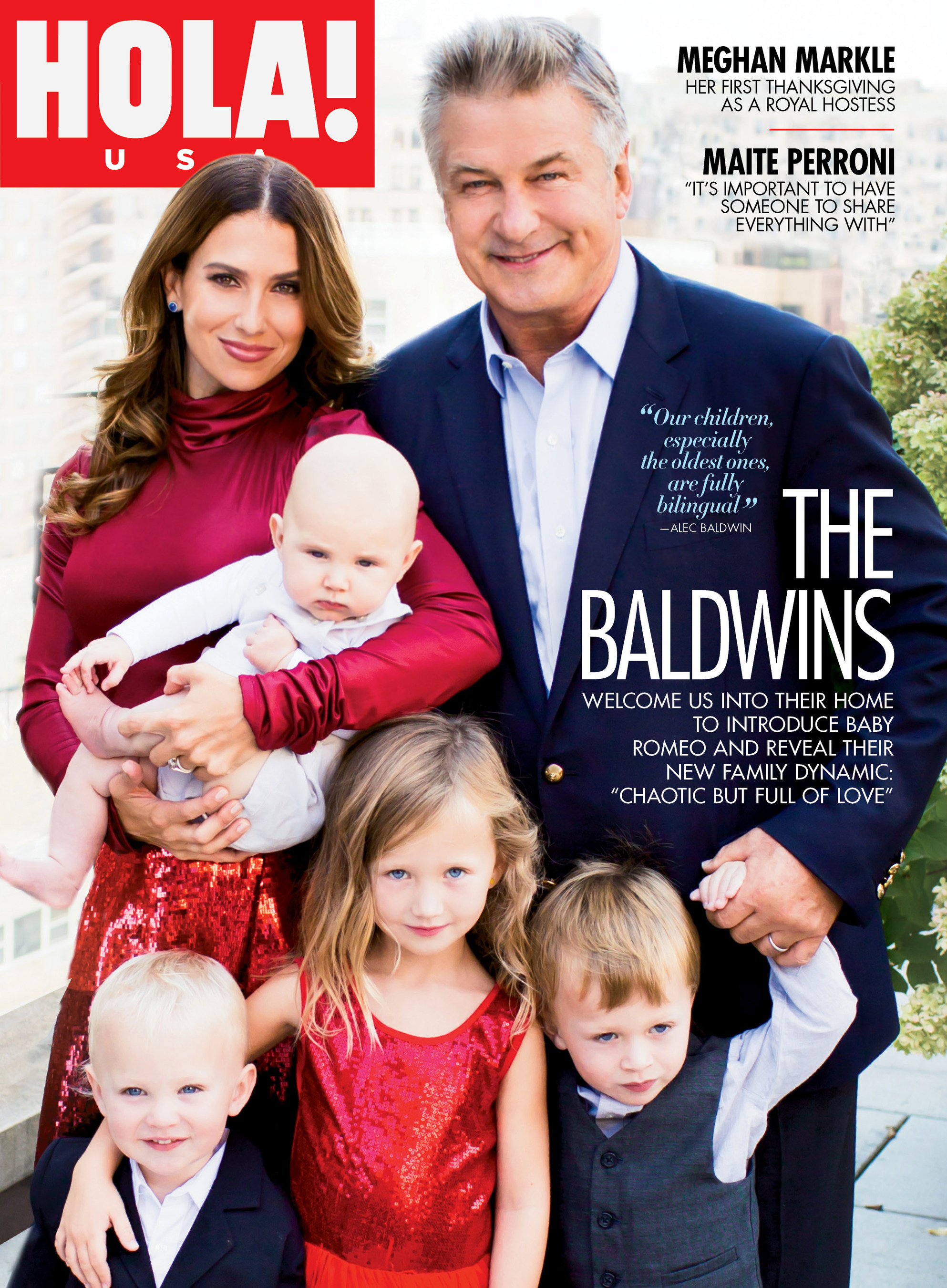 Hola Usa World Exclusive Alec And Hilaria Baldwin And Their Adorable Children Open The Doors Of Their New York City Home And Kick Off The Holiday Season By Introducing Us