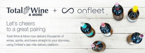 Let's cheers to a great pairing. Total Wine & More now delivers thousands of wines, spirits, and beers straight to your doorstep, using Onfleet's last mile delivery platform.