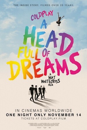 Flow gives away tickets to Coldplay's A HEAD FULL OF DREAMS film