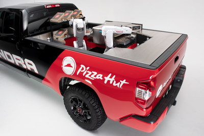 Pizza Hut and Toyota team up at SEMA 2018 to unveil the Tundra PIE Pro, a one-of-a-kind, zero-emission mobile pizza factory.