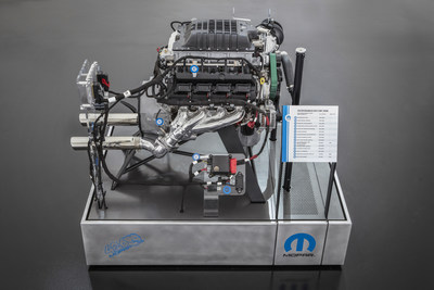 The Mopar brand is stampeding into the 2018 Specialty Equipment Market Association (SEMA) Show with a brand-new HEMI®-engine-powered beast: the “Hellephant” 426 Supercharged Mopar Crate HEMI engine, which turns the crank at a mammoth 1,000 horsepower and 950 lb.-ft. of torque.