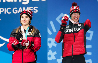 Mollie Jepsen (left) and Mark Arendz (right) have been named Best Female and Best Male Athletes for the 2018 Canadian Paralympic Sport Awards. (CNW Group/Canadian Paralympic Committee (Sponsorships))