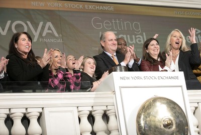 L to R: Nan Ferrara, EVP, Operations and Continuous Improvement, Voya Financial; Sara Hart Weir, President and CEO, National Down Syndrome Society; Kayla McKeon, Manager, Grassroots Advocacy, National Down Syndrome Society; Rod Martin, Chairman and CEO, Voya Financial; Stacey Cunningham, President, New York Stock Exchange; Jill Houghton, President and CEO, Disability:IN