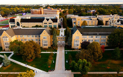 An aerial view of the St. Paul campus taken September 23, 2012.