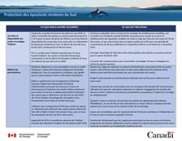 Protection des épaulards résidents du Sud (Groupe CNW/Pêches et Océans Canada)
