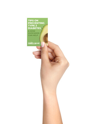 Aguacates Frescos - Saborea Uno Hoy® lanza una guía bilingüe gratuita tamaño billetera durante el Mes Nacional de Concientización sobre la Diabetes con consejos preventivos