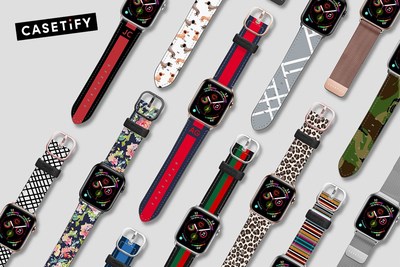 CASETiFY launches largest collection of Apple Watch bands compatible with new Series 4 and Series 1-3 Apple Watches.