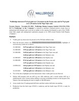 Wallbridge intersects 87.63 g/t gold over 2.16 metres in the Fresno zone and 54.79 g/t gold over 2.36 metres in the Naga Viper zone (CNW Group/Wallbridge Mining Company Limited)