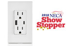 Leviton Type A and Type-C™ USB Charger Receives 2018 NECA Showstopper Award