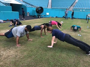 Miami Dolphins Host Wounded Warriors for Special Workout