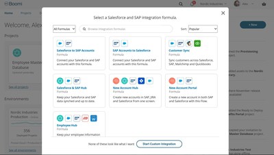 Screen shot: Boomi’s vision for a customer-led experience to integrate Salesforce to SAP