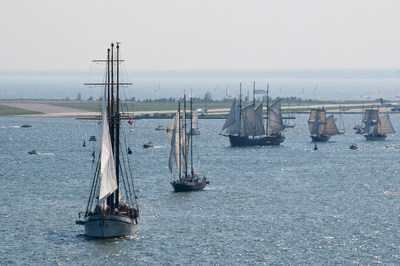 The tall ships will visit five ports in Ontario next summer, Toronto, Sarnia, Midland, Kingsville and Brockville. (CNW Group/Water's Edge Festivals & Events)