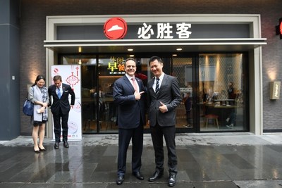 Governor Bevin and Jeff Kuai, General Manager of Pizza Hut China