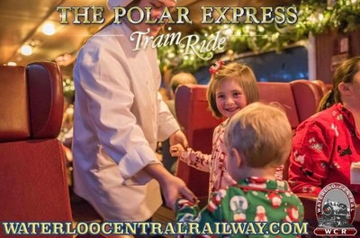 All aboard! Families across Ontario are whisked away on The Polar Express™ - a magical, one of a kind train experience hosted by the Waterloo Central Railway. (CNW Group/Waterloo Central Railway)