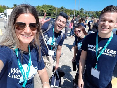 Over 50 WestJetters travelled to Dominican Republic for eighth annual WestJet Live Different Builds humanitarian trip (CNW Group/WESTJET, an Alberta Partnership)