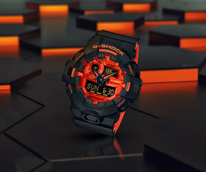 Casio G-SHOCK Debuts New Men's GA700 Model With Bright Red Accents