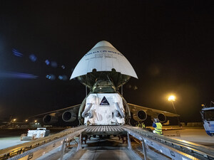 European-Built Service Module Arrives in U.S. for First Orion Moon Mission