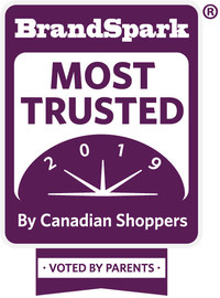 Market research firm BrandSpark International announced the 2019 BrandSpark Most Trusted Awards winners across 41 baby and kids categories as determined by a survey of over 3000 Canadian parents. (CNW Group/BrandSpark International)