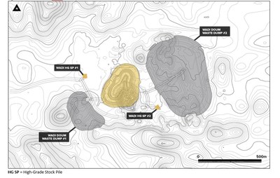 Figure 2: Block 14 Wadi Doum Site Layout (CNW Group/Orca Gold Inc.)