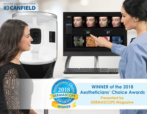 Canfield Scientific's VISIA® Complexion Analysis System wins 2018 Aestheticians' Choice Awards