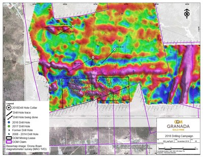 Granada Gold 2018 Drilling Campaign (CNW Group/Granada Gold Mine Inc.)