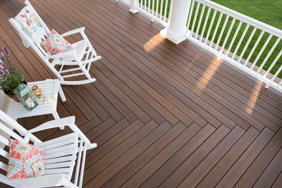 Wolf Home Products will distribute Fiberon composite decking, including the flagship line, Symmetry Decking, shown here in Warm Sienna.