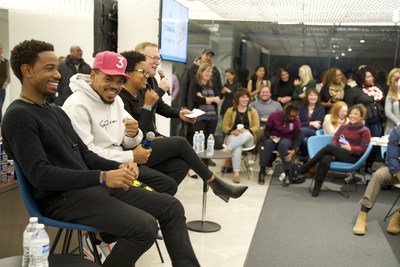 Conagra Brands presented Chance the Rapper a grant to Chicago Public Schools which ensures that more students have access to enrichment education.
