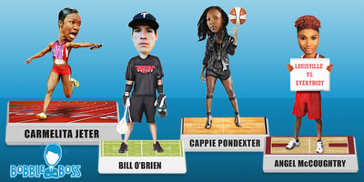 Full line of Officially licensed bobbleheads of Super Stars from the WNBA and the Olympics to the National Lacrosse League and the fastest woman alive designed and produced by BobbleBoss are available for pre-order at www.BobbleBoss.com