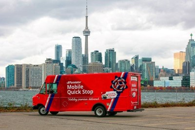 Purolator’s new Mobile Quick Stop service – the first of its kind in Canada – operates as a convenient package pickup spot for customers, Monday to Friday from 3 to 8 p.m. Greater Toronto Area locations: Scarborough GO Station; 410 Taunton Road W., Whitby; 30 Fraser Ave., Toronto and One York, 110 Harbour St., Toronto (1 to 8 p.m., kiosk). (CNW Group/Purolator Inc.)