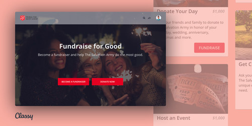 This holiday season, The Salvation Army is launching Fundraise for Good, the organization’s first national, on-demand (or do-it-yourself) peer-to-peer fundraising campaign on Classy, where supporters can tailor their fundraising experience in a way that’s most meaningful to them, such as donating their birthdays, taking on challenges, or hosting events to raise money for the organization.