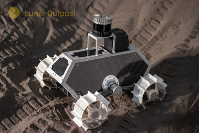 Lunar Outpost's Prospector seen testing at Colorado School of Mines' Lunar Testbed directed by the Center for Space Resources. This test demonstrated autonomous and teleoperated capabilities for prospecting on the lunar surface while creating unprecedented 3D maps of the simulated Lunar surface.